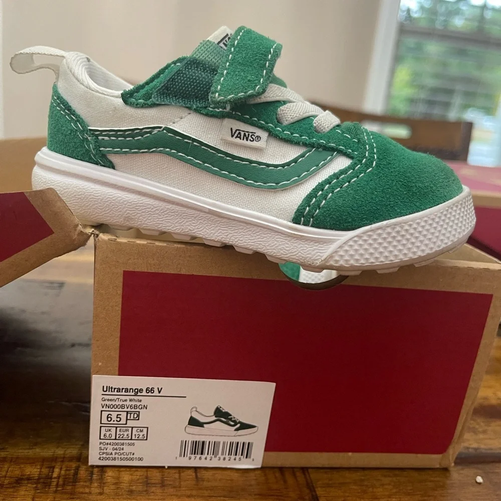 Vans Green Kids Shoes - Picture 4 of 7